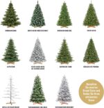 FairyTrees Metall Weihnachtsbaum, Metalltanne, künstlich NORDMANNTANNE – Bild 6