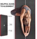 Umi - Fitnessmatte Sportmatte Rutschfest Extra-Dick Yogamatte NBR Pilates Mat mit Tragegurt für Yoga Pilates Fitness Gymnastik Training 10mm – Bild 5