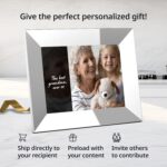 Nixplay 9,7" 2K Digitaler Bilderrahmen mit WiFi, Silber – Fotos & Videos per App teilen