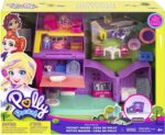 Polly Pocket - Pollys Haus Puppenhaus mit Zubehör, Pollyville Eiswagen Puppen Spielset, Spielzeug ab 4 Jahren – Bild 9