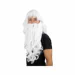 WIG ME UP - PW0187-P60 Perücke & Bart Weihnachtsmann Zauberer Dumbledore Wig – Bild 3