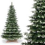 FairyTrees Metall Weihnachtsbaum, Metalltanne, künstlich NORDMANNTANNE