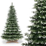FairyTrees Metall Weihnachtsbaum, Metalltanne, künstlich NORDMANNTANNE