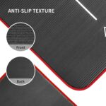 Umi - Fitnessmatte Sportmatte Rutschfest Extra-Dick Yogamatte NBR Pilates Mat mit Tragegurt für Yoga Pilates Fitness Gymnastik Training 10mm – Bild 7