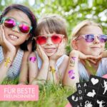 Bio Glitzer Tattoo Set für Kinder – 20 Farben, 100 Schablonen, inkl. Pinsel & Kleber – Bild 5