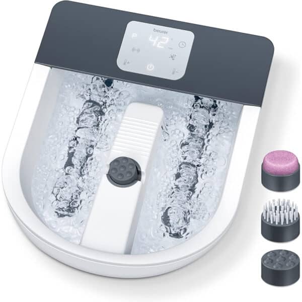 Beurer Fussbad mit Massagefunktion und Wasserheizung, inkl. Pedikürestation und Beleuchtung