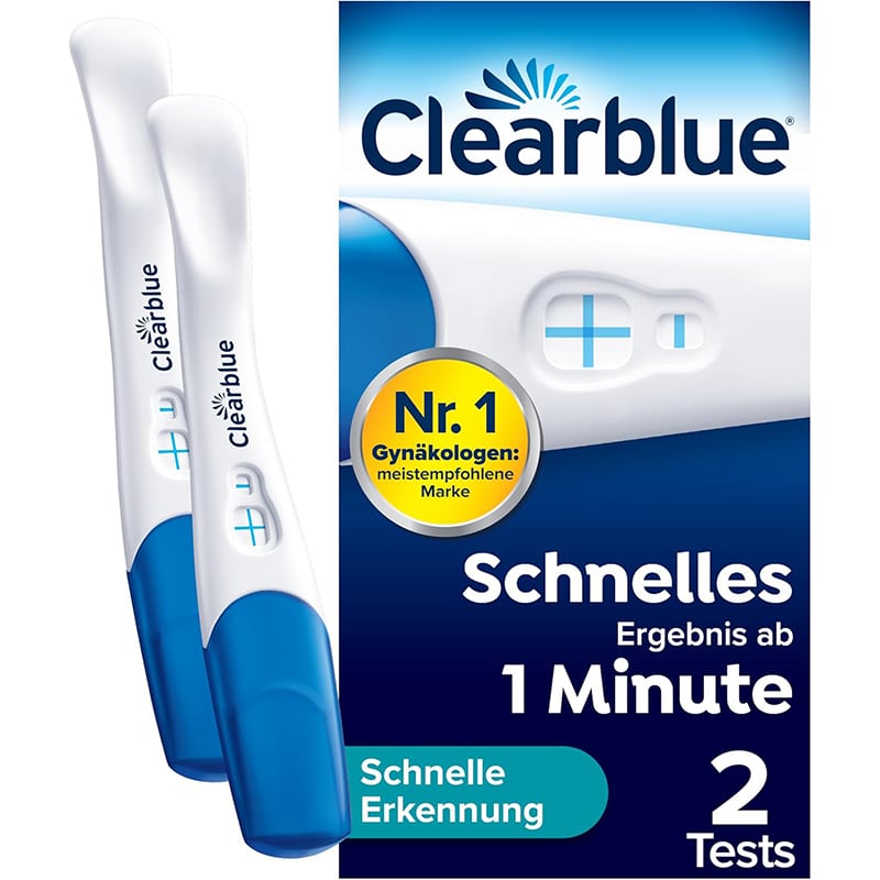 Clearblue Schwangerschaftstest Schnelle Erkennung