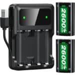 Xbox Akku Set – Schnelllade, lange Laufzeit, kompatibel mit Xbox One & Series X|S