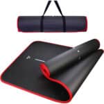 Umi - Fitnessmatte Sportmatte Rutschfest Extra-Dick Yogamatte NBR Pilates Mat mit Tragegurt für Yoga Pilates Fitness Gymnastik Training 10mm
