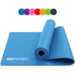 KG Physio Yogamatte Rutschfest, Sportmatte, Gymnastikmatte, Fitnessmatte, Trainingsmatte mit Tragegurt, Schadstofffrei Yoga Matte Ideal für Sport, Fitness und Yoga zuhause, 183cm x 60cm x 10mm
