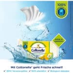 Cottonelle Feuchtes Toilettenpapier, Natürlich Pflegend - Kamille & Aloe Vera, Biologisch Abbaubar, Plastikfrei, Wiederverschliessbar, Vorteilspack – Bild 8