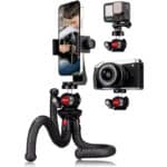 Handy Stativ, Lammcou Flexibel Stativ für Smartphone mit Voll Schwenkbar Kugelneiger & Vertikale und Horizontale Handystativhalter & Stativhalterung, Camera Tripod Kamerastativ für YouTube, Urlaub