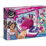 Clementoni 15174 Crazy Chic – Superstar Nageldesign, Kreativspielzeug für farbenfrohe Nailart, funkelndes Maniküre-Set mit bunten Nagellacken, ideal als Geschenk, für Kinder ab 6 Jahren