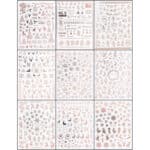 Nagelsticker Weihnachten - JMEOWIO 9 Blatt Nail Art Sticker Nagelaufkleber Selbstklebend Schneeflocke Urlaub Christmas Dekoration Nageldesign Zubehör – Bild 2