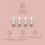 Kollagen Kapseln Hochdosiert - 2400 mg Meereskollagen mit Hyaluronsäure und Vitamin C - 120 Kapseln - Premium Marine Collagen Hydrolysat Peptide Typ 1 - Hyaluron Kollagen Komplex für Haut & Gelenke = – Bild 4