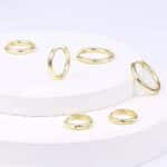 Creolen Ohrringe, 3Paar Ohrringe Damen Männer Klein Ohrringe Creolen Set Hypoallergen Schlafen Kreolen 14K Schmuck – Bild 4