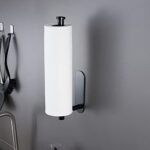 Kegii Küchenrollenhalter ohne Bohren - Küchenpapierhalter Edelstahl Rollenhalter Schwarz Papierrollenhalter für Küche – Bild 7
