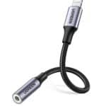UGREEN Lightning zu Klinke Adapter 3,5 mm Kopfhörer Lightning Aux Adapter Lightning auf Aux Adapter kompatibel mit iPhone 14 14 Pro 13 13 Pro 12 12 Pro 12 Pro Max 12 Mini 11 11 Pro X usw.(Grau)