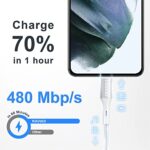 RAVIAD USB C Kabel [2Stück] Ladekabel USB C Nylon USB Typ C Kabel USB C Schnellladekabel für Samsung Galaxy S21 S20 S10 S9 A52 A51 A72 A12, Note 10 9, Huawei P40 P30, Redmi Note 10 9, Sony Xperia – Bild 3