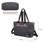 Dikaslon Wickeltasche Grosse Windeltaschen für Mama und Papa, stilvolle Reisetasche mit Schnullerhalter und Wickelauflage – Bild 5