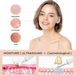 Ultraschallpeelinggerät ANLAN Skin Scrubber,Ultraschall-Peeling Porenreiniger Akne-Entferner Ionen Hautreiniger für Gesichtsreinigung Gesichtspflege – Bild 7