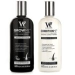 Haarwuchs Shampoo, Haarwuchs-Conditioner Watermans, Biotin, Arganöl, Allantoin, Rosmarin, Niacinamid B3, Lupinenprotein mit vielen anderen Vitaminen für das Haarwachstum.