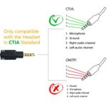 MillSO Audio Klinke Y Kabel, Headset Splitter Adapter mit Separater Mikrofon und Kopfhörer Buchse für PC-Gaming-Headset, Xbox One, PS4, PC, Handy und Tablet – Bild 5