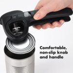 OXO Good Grips Dosenöffner mit Deckelverschluss, Edelstahl, schwarz, 1 EA – Bild 3