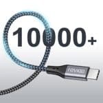 RAVIAD USB Typ C Kabel, USB C Ladekabel  QC 3.0 USB 3.0 Schnelles Aufladen und Synchronisation USB C Kabel Kompatibel für Samsung Galaxy S10/S9/S8, Huawei P30/P20, Sony Xperia XZ, Google, OnePlus – Bild 5