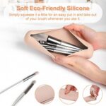 FERYES Reise-Make-up-Pinselhalter, Silikon, trendig und tragbar, Kosmetikpinselhalter, weich und elegant, für Reisen – Bild 3