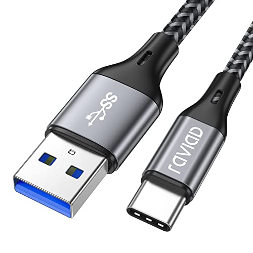 RAVIAD USB Typ C Kabel USB C Ladekabel QC 3.0 USB 3.0 Schnelles Aufladen und Synchronisation USB C Kabel Kompatibel für Samsung Galaxy S10/S9/S8 Huawei P30/P20 Sony Xperia XZ Google OnePlus