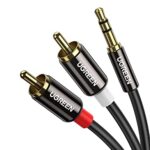UGREEN Klinke auf Cinch Kabel 3,5mm Klinke Chinch Stereo Audio Kabel für TV, PC, Handy, MP3-Player, Lautsprecher, Heimkino, Autoradio, Tablet, Verstärker, Soundbar usw.