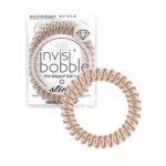 invisibobble Slim Haargummi, 3x Dünne Haargummis für Mädchen & Damen, eleganter Look & starker Halt, designed im Herzen Münchens