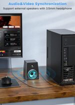 FOINNEX, VGA auf HDMI Adapter mit Audio, Alter PC zu TV/Monitor mit HDMI Converter, FOINNEX 1080p VGA zu HDMI (Stecker auf Buchse) Konverter/Wandler für Computer, Beamer, Laptop, PC, Monitor, Projector, HDTV – Bild 3