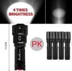 REHKITTZ LED Taschenlampe,Extrem Hell Handlampe Zoombare Taschenlampen für Camping,Ausrüstung,Outdoor,Zoombarer Einstellbarer Fokus – Bild 3