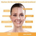 ANAiRUi Kurkuma Vitamin C Gesichtsmaske, Vitamin C Tonmaske mit Kaolin, Tonerde Maske für Akne und Dunkle Flecken, Gesichts Reinigung, Poren Verkleinern und Haut nähren, Gesichtsmasken Beauty, 120g – Bild 5