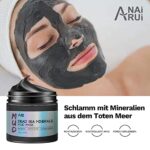 ANAiRUi Kurkuma Gesichtsmaske - Grüner Tee Ton Maske - Totes Meer Mineralien Schlamm Maske, Spa Gesichtsmasken Set zur Tiefenreinigung, Entgiftung und Reduzierung von Akne und Mitesser, 210 g – Bild 6