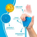 Aquapaw Pet Bathing Tool, Duschbrause & bürste in einem für Ihr Haustier, Duschhandschuh kompatibel mit Dusche, Badewanne und Gartenschlauch, Fellpflege für Hunde, Katze, Pferd – Bild 2