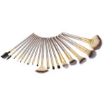 Nestling 18 Stück Professionelle Kosmetik Make-Up Pinsel Werkzeuge Kosmetik Make-Up-Pinsel-Set Mit Roll Up Pu-Leder Tasche, Holzgriff – Bild 4