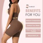 FeelinGirl Nahtlos Shapewear Ganzkörper Body Shaper Bauchweg Po-Lift Kolbenheber Oberschenkel Schlanker Überbrust Formende Bodys mit Verstellbarer Riemen – Bild 4