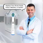 REDTRON Aufsteckbürsten für Oral B 8er & 16er, Elektrische Zahnbürsten Ersatzköpfe für Precision Clean, Zahnbürstenköpfe kompatibel mit Pro1000 Pro3000 Pro5000 Pro7000 und mehr – Bild 8