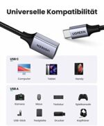 UGREEN Adapter USB C auf USB OTG Adapter USB C kompatibel mit iPad Pro 2021, MacBook Pro, Galaxy S22/S21, Note 20 Ultra, A53, Tab S7/S8, Huawei P40, Redmi Note 10 Pro usw. – Bild 4