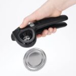 OXO Good Grips Dosenöffner mit Deckelverschluss, Edelstahl, schwarz, 1 EA – Bild 6