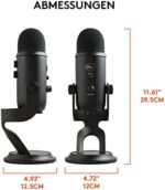 Blue Yeti USB-Mikrofon für Streaming, Gaming & Podcasting – Plug & Play – Schwarz – Bild 9