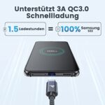 RAMPOW USB C Kabel, Ladekabel USB C 3.1A, Schnellladekabel USB C USB 3.0 und QC 3.0 Schnellladung, USB Kabel Typ C haltbares Nylon geflochtenes USB C für Samsung Galaxy S20/S10/S9/Note 10/9/8-1M – Bild 2