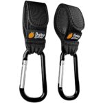 Baby Uma, Kinderwagen Haken für Wickeltaschen, Kinderwagenhaken Taschenhaken, Anhänger für Kinderwagen, Karabinerhaken für Handtaschen, Universale Passform, 2er Packung