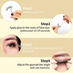 DYSILK 6D & 8D Falsche Wimpern Flauschige Lange Dramatische Natürliche Gefälschte Wimpern Dicke Weich Wiederverwendbar Künstliche Wimpern Pack Makeup 5 Stile Gemischt – Bild 5