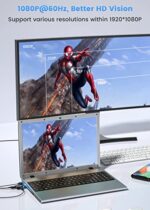 FOINNEX, VGA auf HDMI Adapter mit Audio, Alter PC zu TV/Monitor mit HDMI Converter, FOINNEX 1080p VGA zu HDMI (Stecker auf Buchse) Konverter/Wandler für Computer, Beamer, Laptop, PC, Monitor, Projector, HDTV – Bild 5