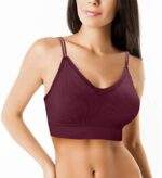 BQTQ 5 Stücke Bralette, V Hals Cami Top BH, Bralette Damen, Schlafen BH, für Frauen, Mädchen – Bild 6