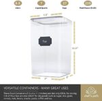 Chef's Path 4 Extra Large Food Storage Containers with Lids - Ideal as a Storage Container Set and Storage Containers for Flour, Sugar, Rice - Comes with Measuring Scoop – Bild 3